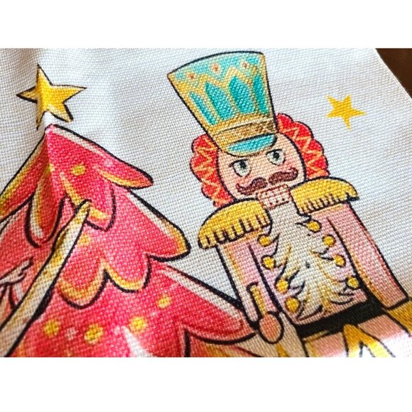 Christmas Pillow Covers Nutcracker Decoration Accent Holiday Xmas Decor Blue 4pc - Picture 8 of 13